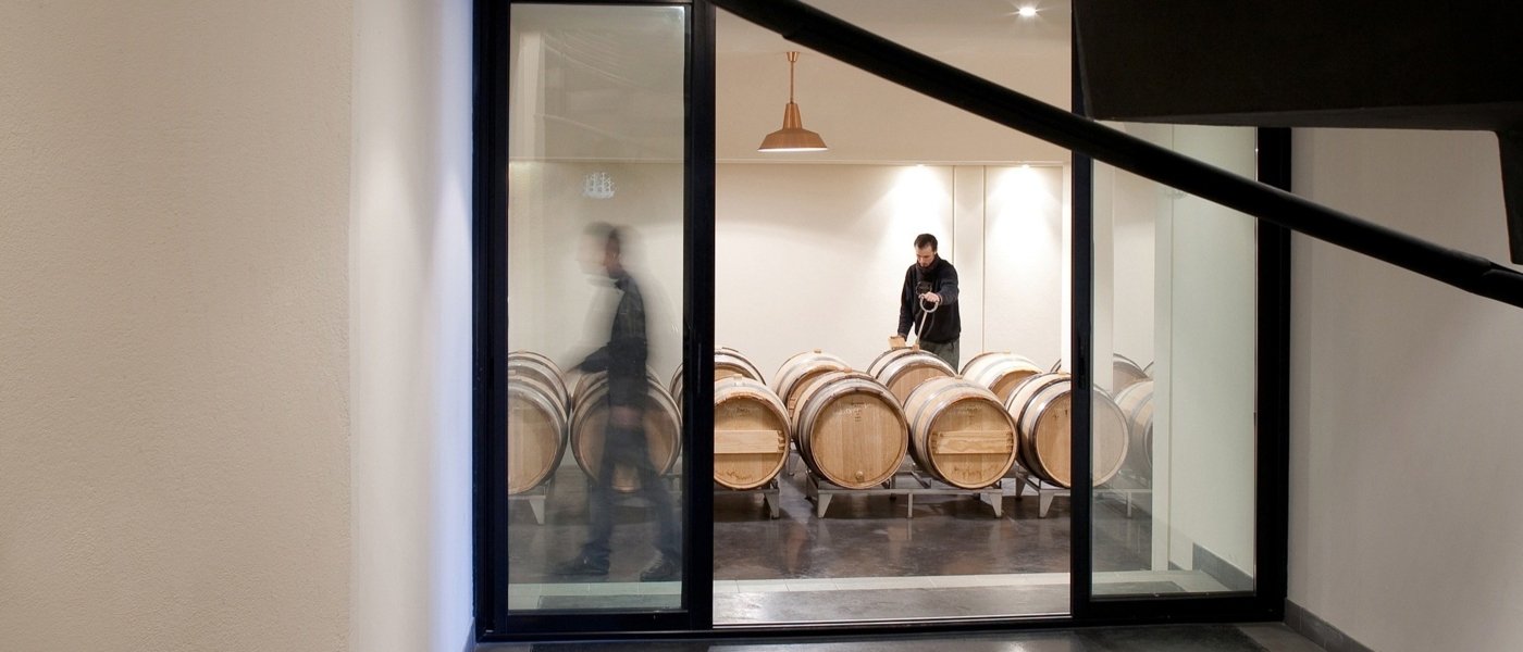 wine cellar at Château Malartic-Lagravière in Bordeaux, France - Wine Paths